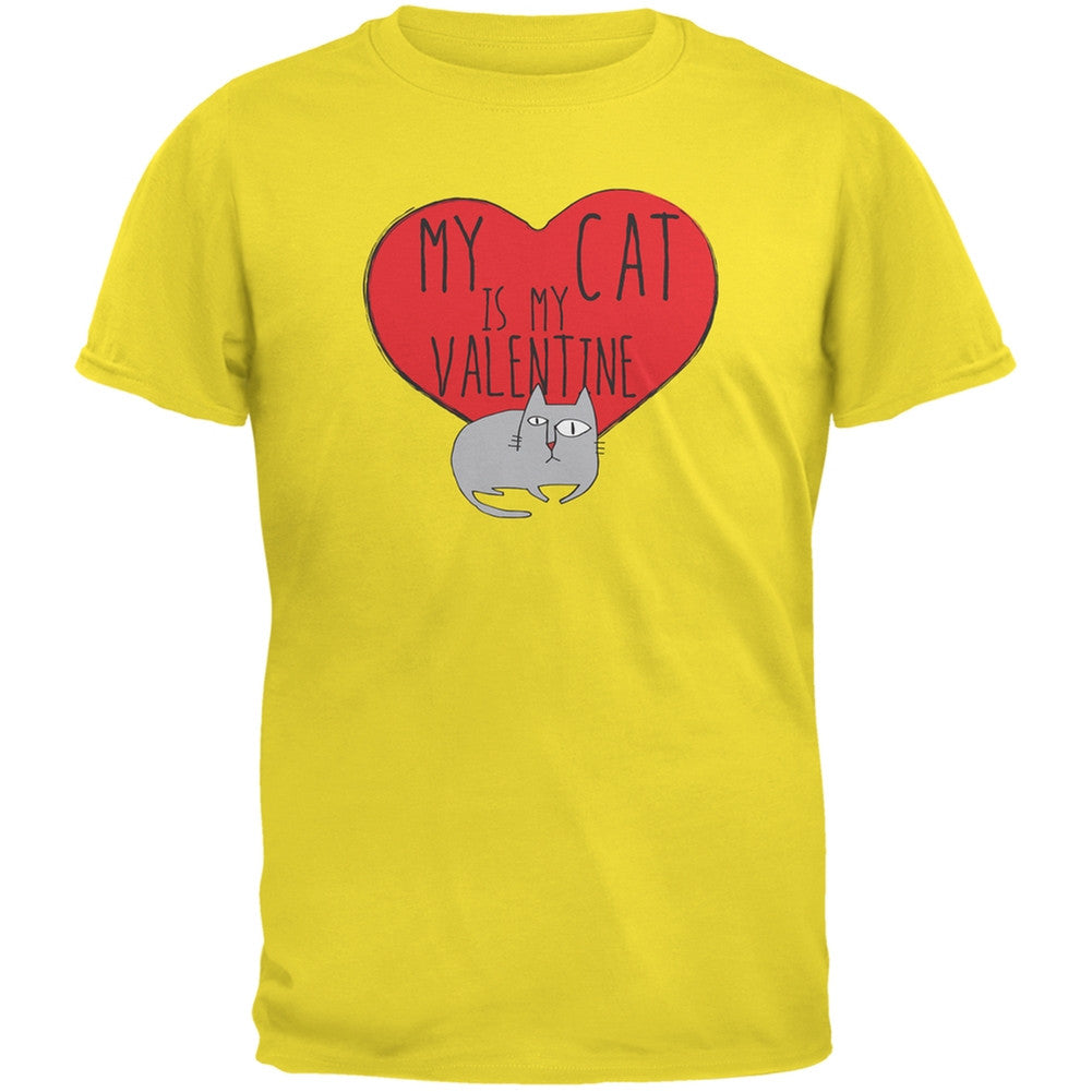 Valentine's Day - My Cat Is My Valentine Black Youth T-Shirt Youth T-Shirts Old Glory