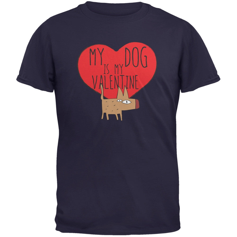 Valentine's Day - My Dog Is My Valentine Black Youth T-Shirt Youth T-Shirts Old Glory
