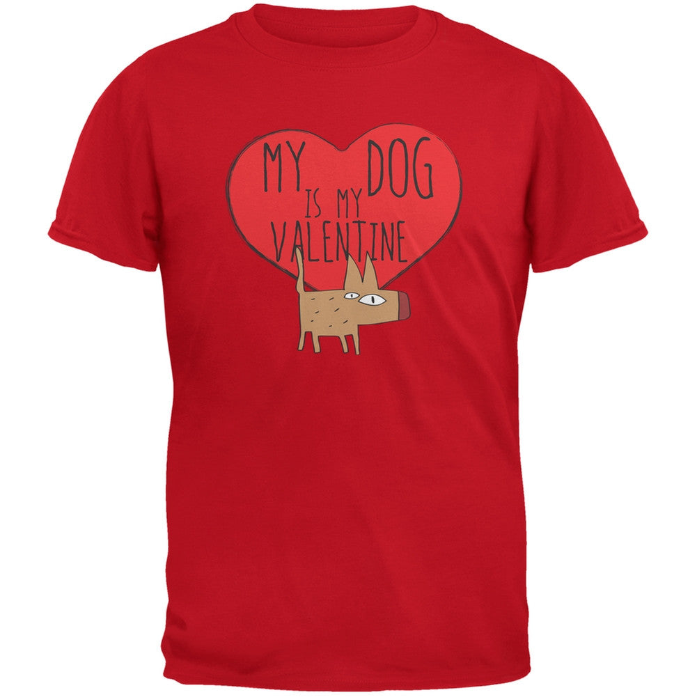 Valentine's Day - My Dog Is My Valentine Black Youth T-Shirt Youth T-Shirts Old Glory