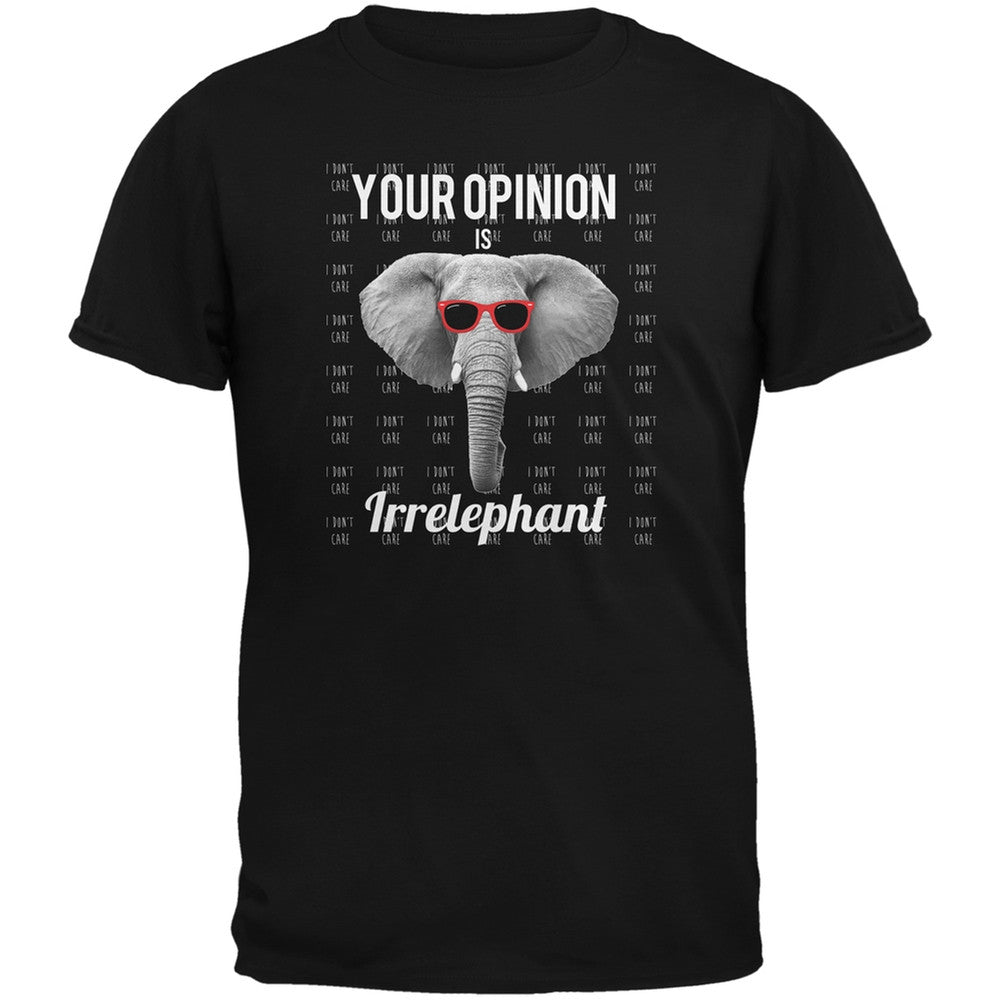Paws - Elephant Your Opinion is Irrelephant Royal Blue Adult T-Shirt Men's T-Shirts Old Glory 2XL Blue