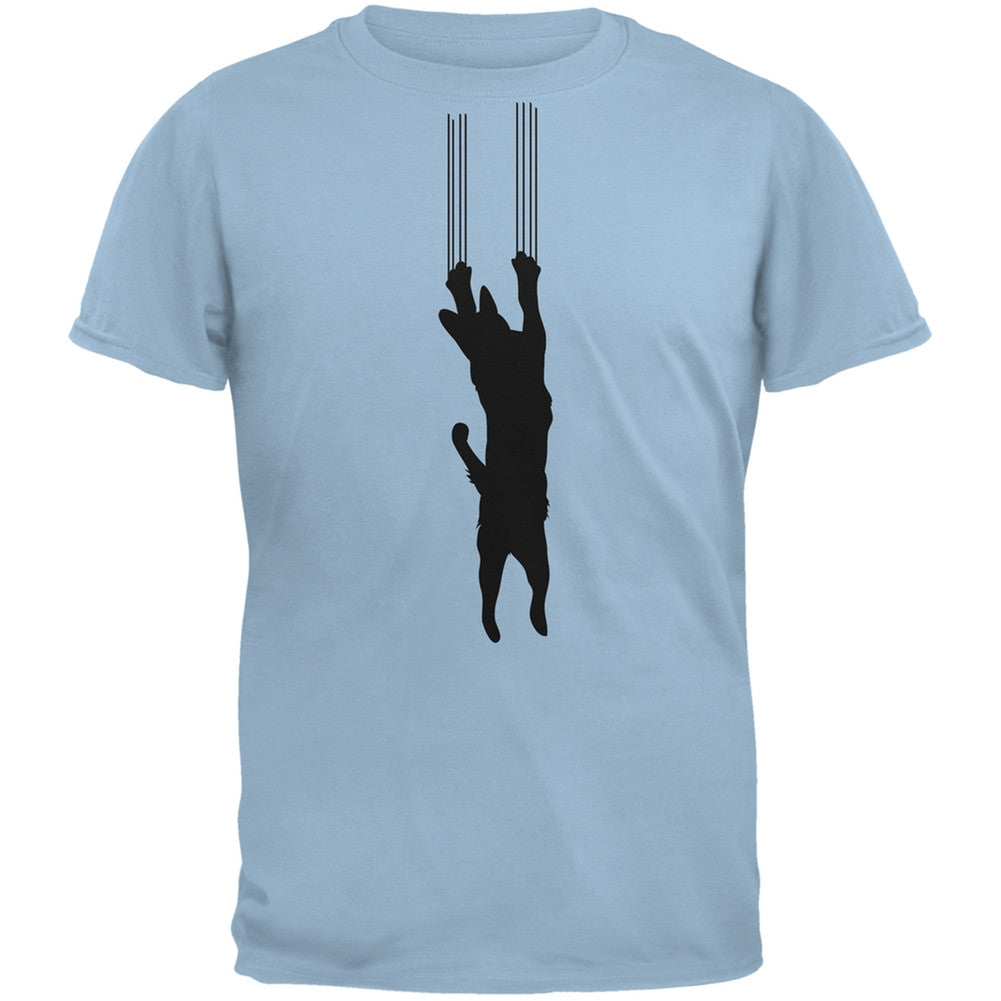 Cat Scratching Green Adult T-Shirt Men's T-Shirts Old Glory