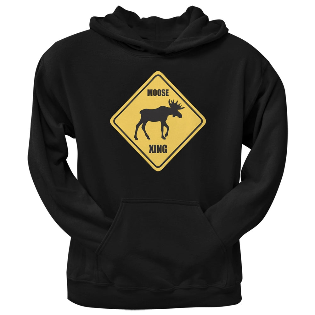 Moose XING Black Adult Hoodie Sweatshirts Old Glory 2XL Black