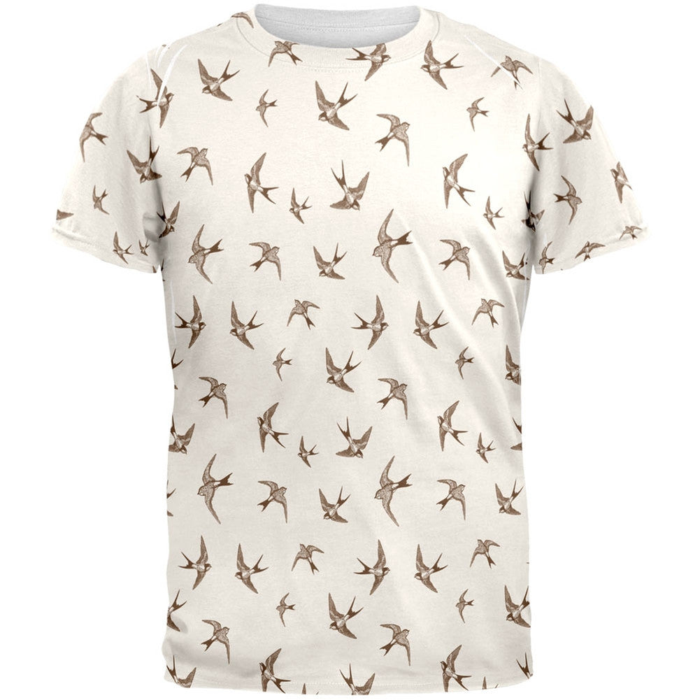 Sparrows All Over Adult T-Shirt Men's T-Shirts Old Glory 2XL Multi