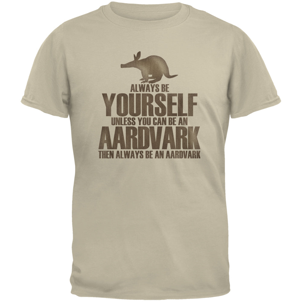 Always Be Yourself Aardvark Sand Youth T-Shirt Youth T-Shirts Old Glory LG Off-White