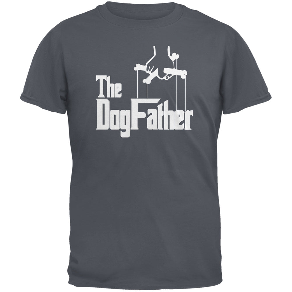 Fathers Day - The Dog Father Charcoal Grey Adult T-Shirt Men's T-Shirts Old Glory 2XL Grey