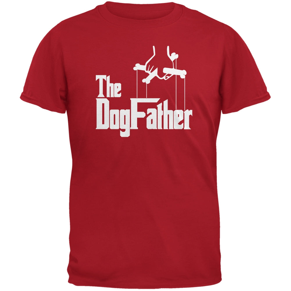 Fathers Day - The Dog Father Red Adult T-Shirt Men's T-Shirts Old Glory 2XL Red