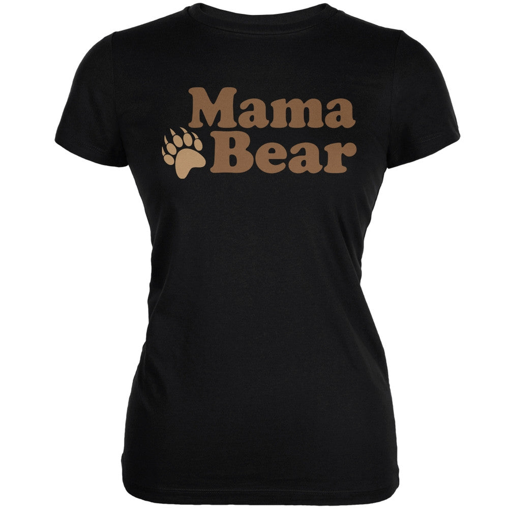 Mothers Day - Mama Bear Yellow Juniors Soft T-Shirt Juniors T-Shirts Old Glory 2XL Yellow