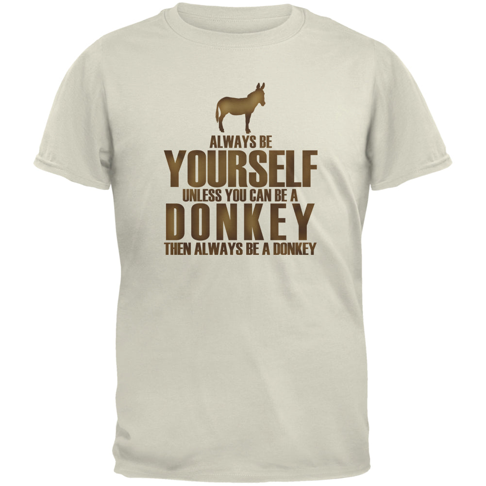 Always Be Yourself Donkey Natural Youth T-Shirt Youth T-Shirts Old Glory LG Off-White