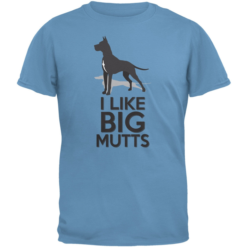 I Like Big Mutts Indigo Blue Adult T-Shirt Men's T-Shirts Old Glory 2XL Blue