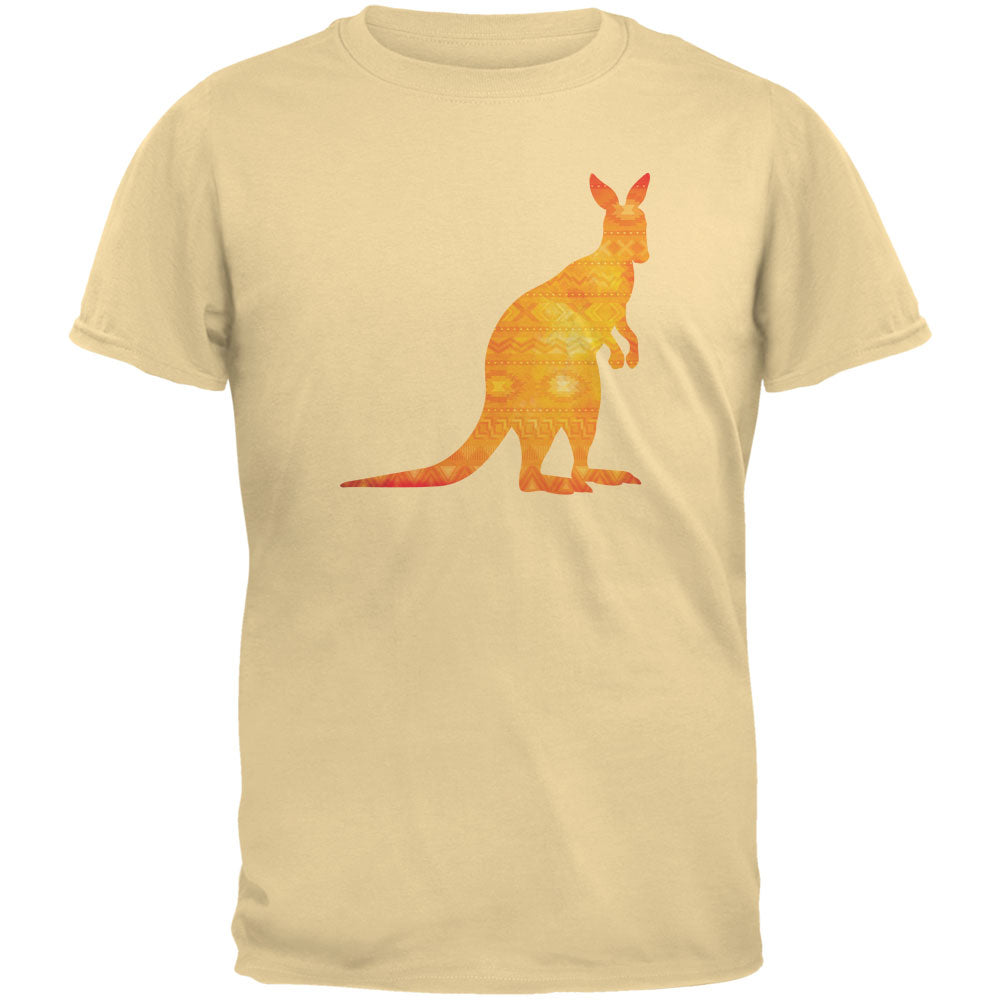 Australian Spirit Animal Kangaroo Yellow Haze Youth T-Shirt Youth T-Shirts Old Glory LG Yellow