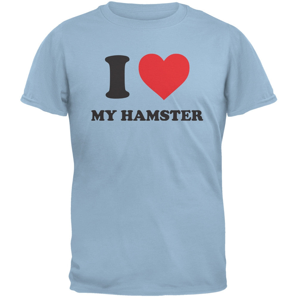 I Heart My Hamster Light Blue Youth T-Shirt Youth T-Shirts Old Glory LG Light Blue