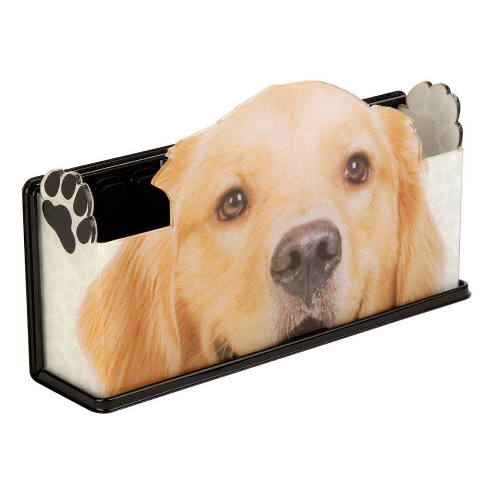 Golden Retriever Fun Magnetic Caddy Basket Organizer Caddy Animalworld