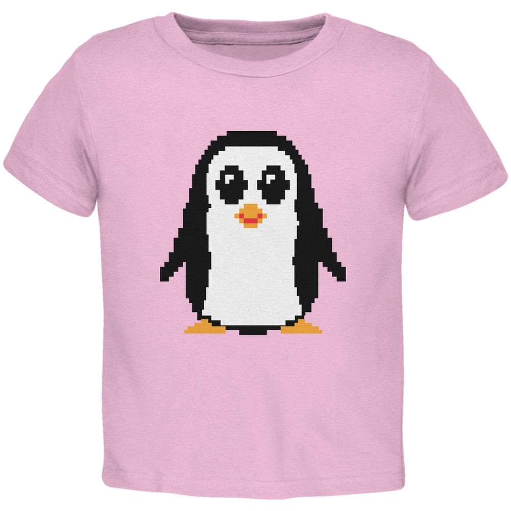 8 Bit Penguin Kelly Green Toddler T-Shirt Toddler T-Shirts Old Glory 2T Green