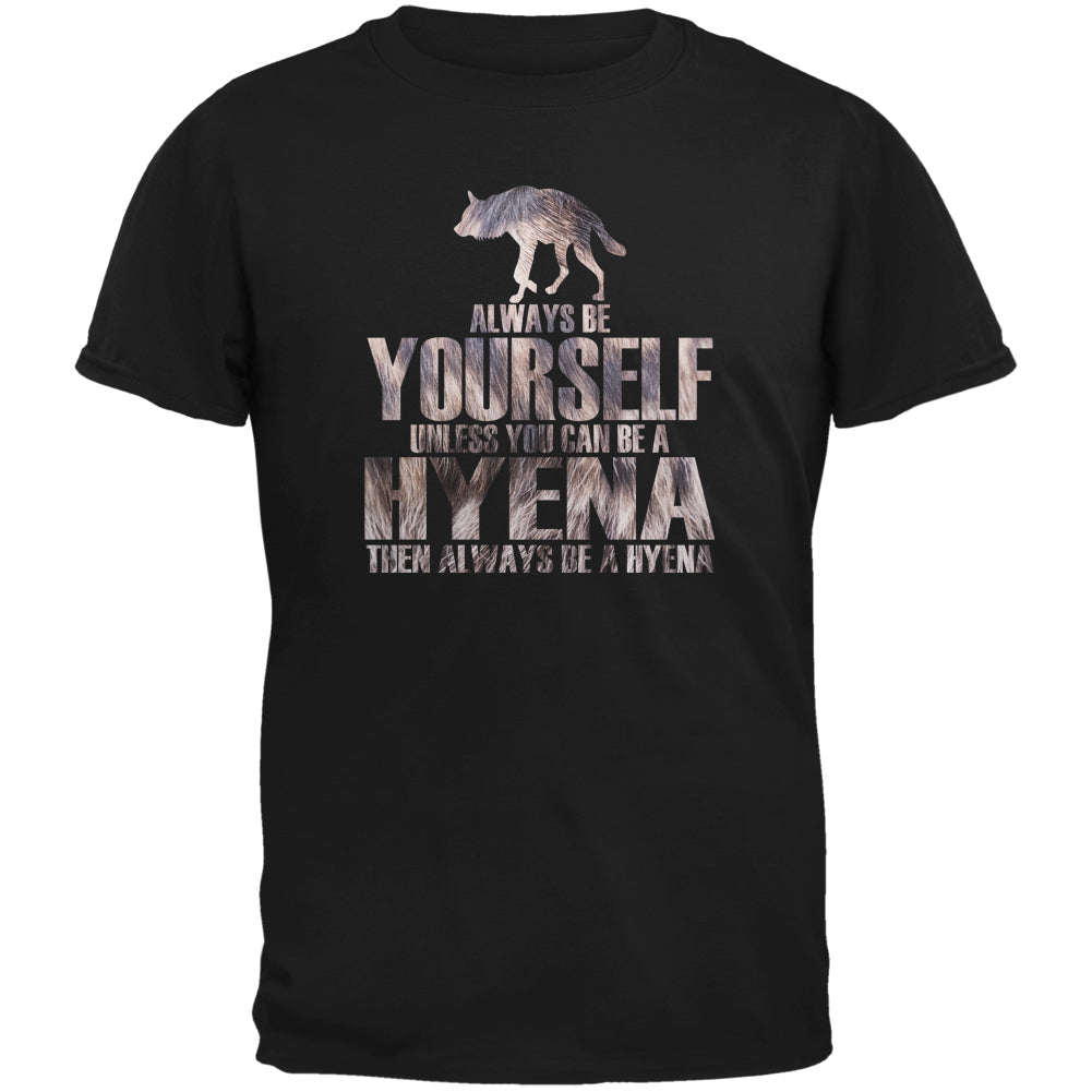 Always be Yourself Hyena Black Youth T-Shirt Youth T-Shirts Old Glory LG Black