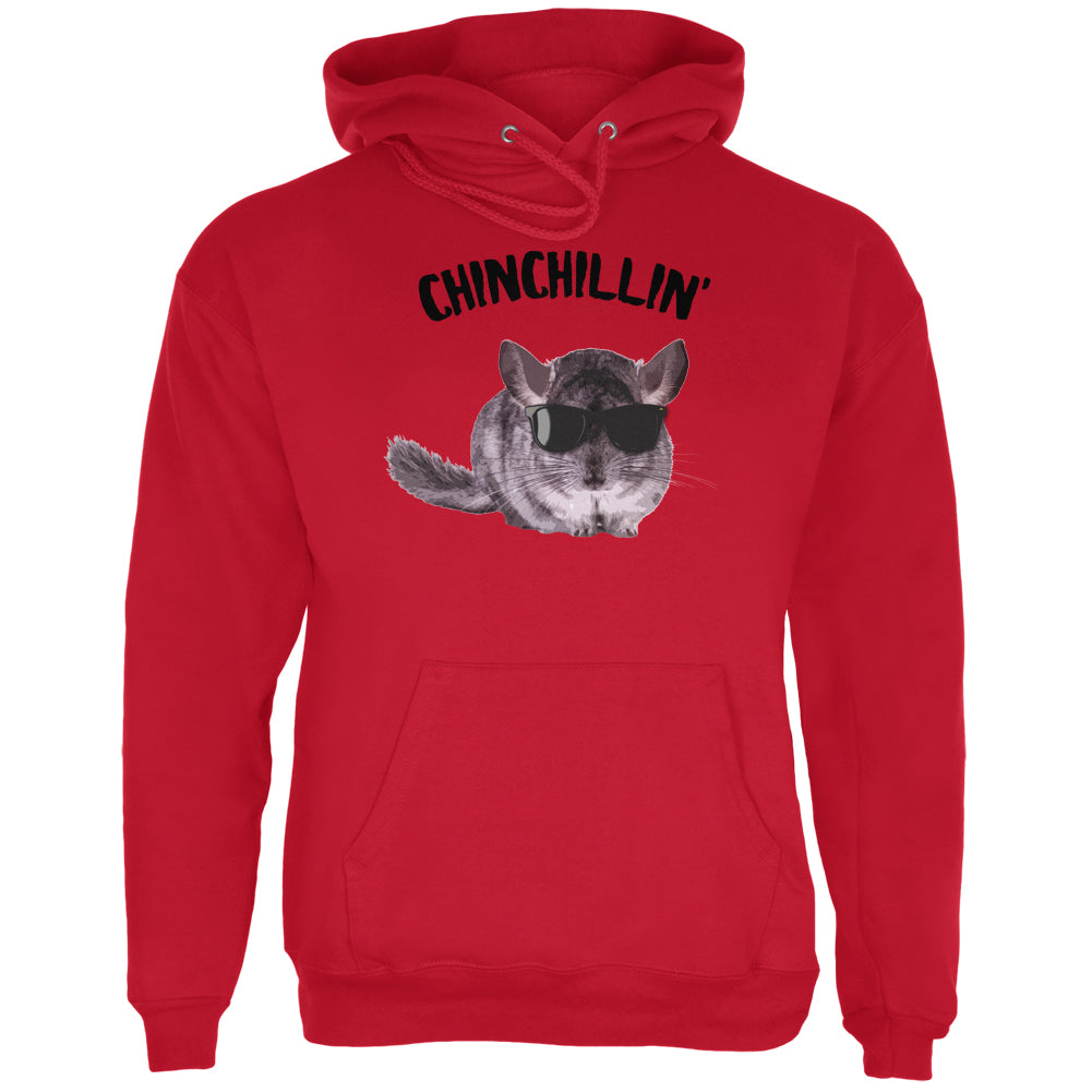 Chinchillin Chinchilla Red Adult Hoodie Sweatshirts Old Glory 2XL Red
