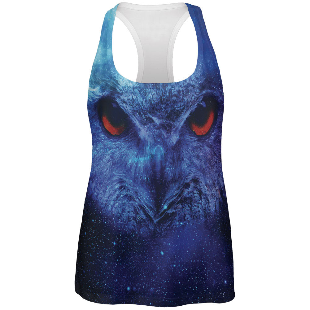 Celestial Owl All Over Womens Work Out Tank Top Tank Tops Old Glory 2XL Multi
