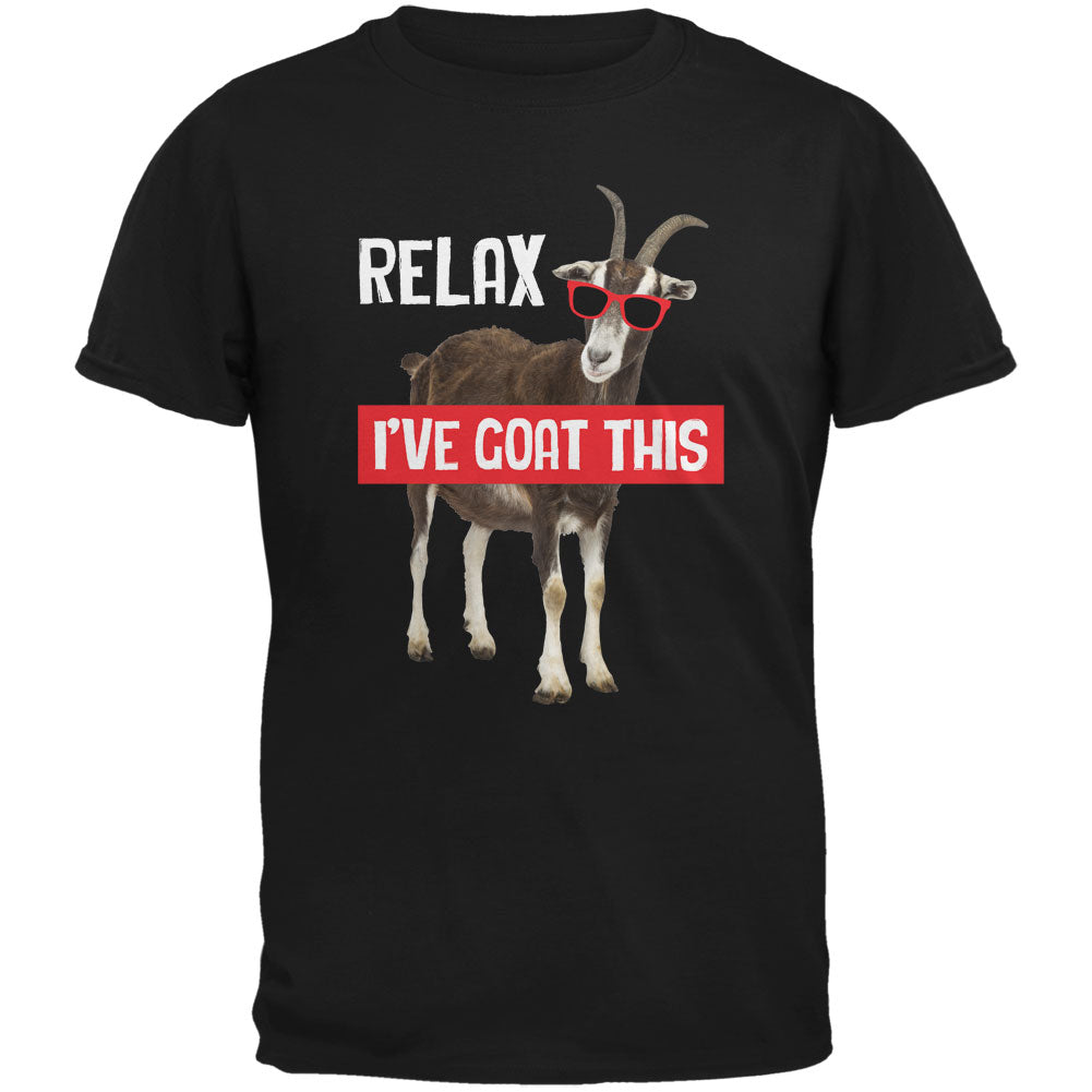 Relax I've Goat Got This Black Adult T-Shirt Men's T-Shirts Old Glory 2XL Black