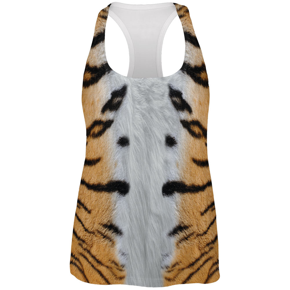 Halloween Tiger Costume All Over Womens Racerback Tank Top Tank Tops Old Glory 2XL Multi