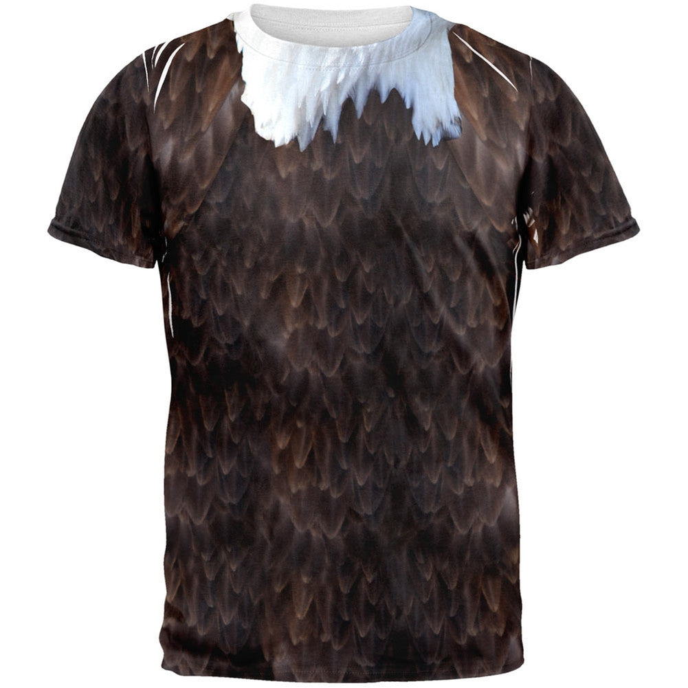 Halloween Bald Eagle Costume All Over Adult T-Shirt Men's T-Shirts Old Glory 2XL Multi