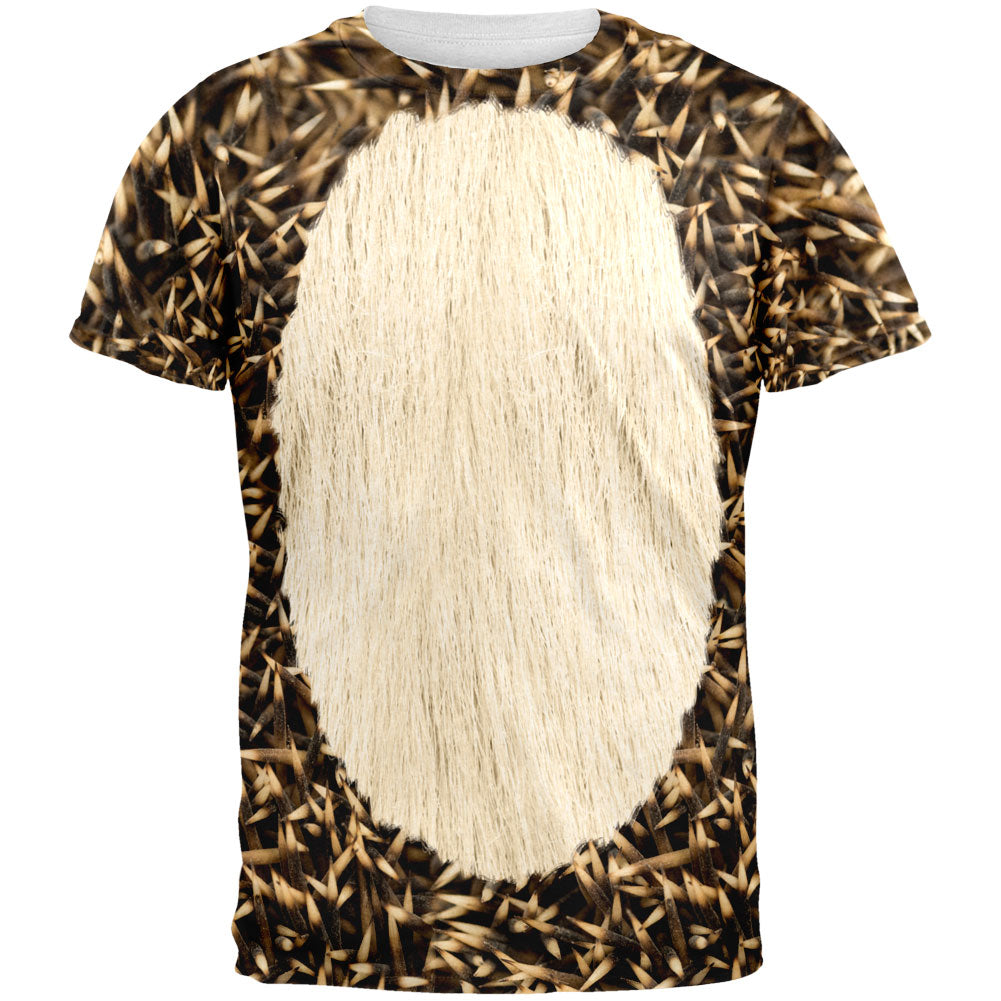 Halloween Hedgehog Costume All Over Adult T-Shirt Men's T-Shirts Old Glory 2XL Multi