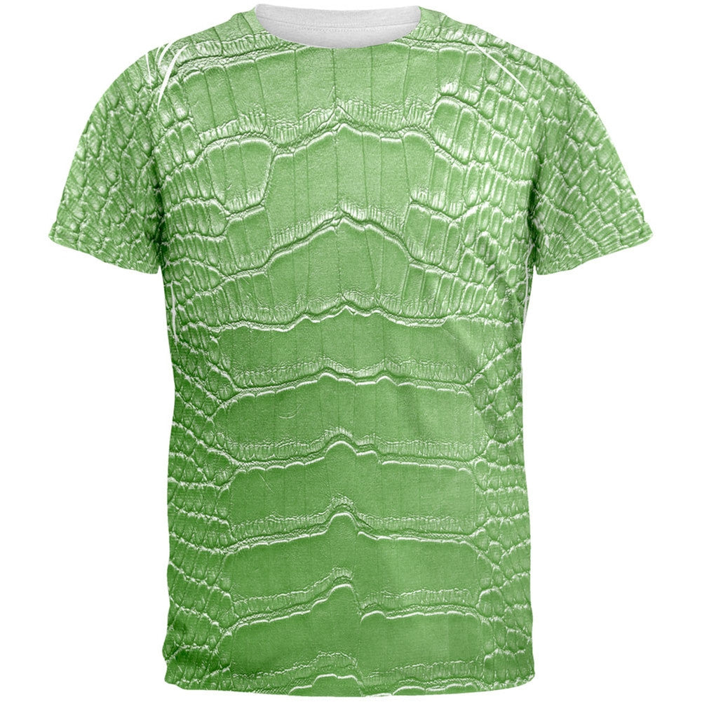 Halloween Alligator Costume All Over Adult T-Shirt Men's T-Shirts Old Glory 2XL Multi
