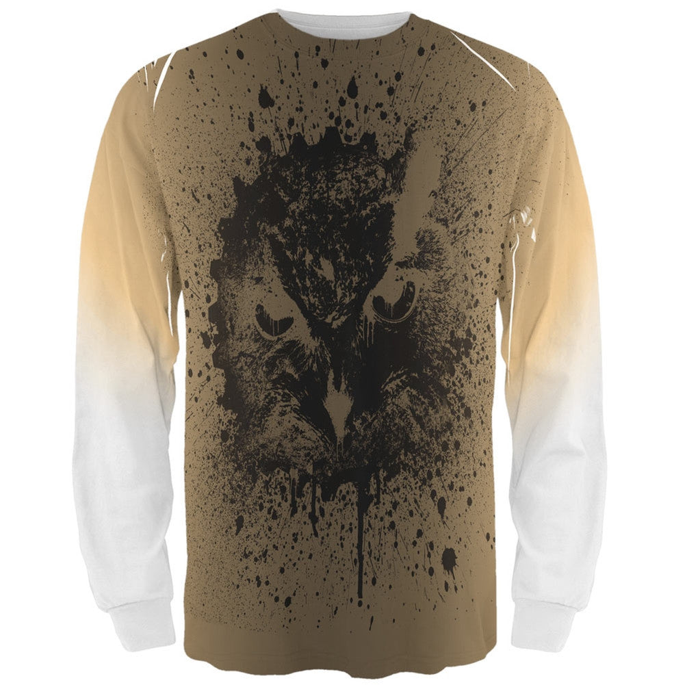 Wisdom of the Owl All Over Adult Long Sleeve T-Shirt Men's Long Sleeves Old Glory