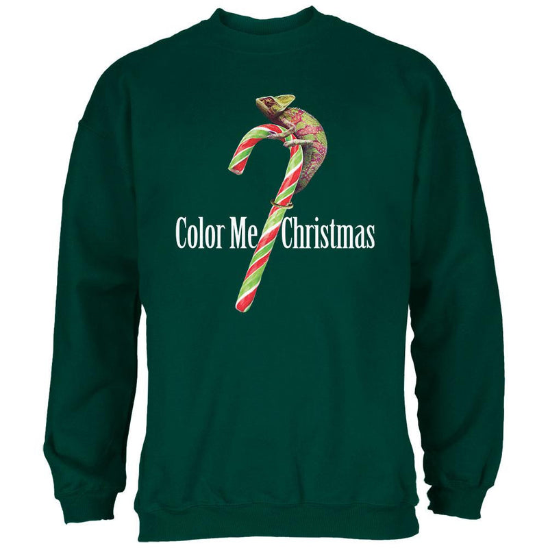 Color Me Christmas Chameleon Charcoal Heather Adult Hoodie Sweatshirts Old Glory