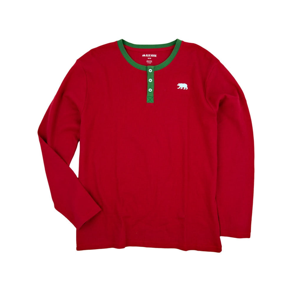 Beary XMAS Christmas Adult Long Sleeve Pajama T-Shirt Men's Long Sleeves Old Glory