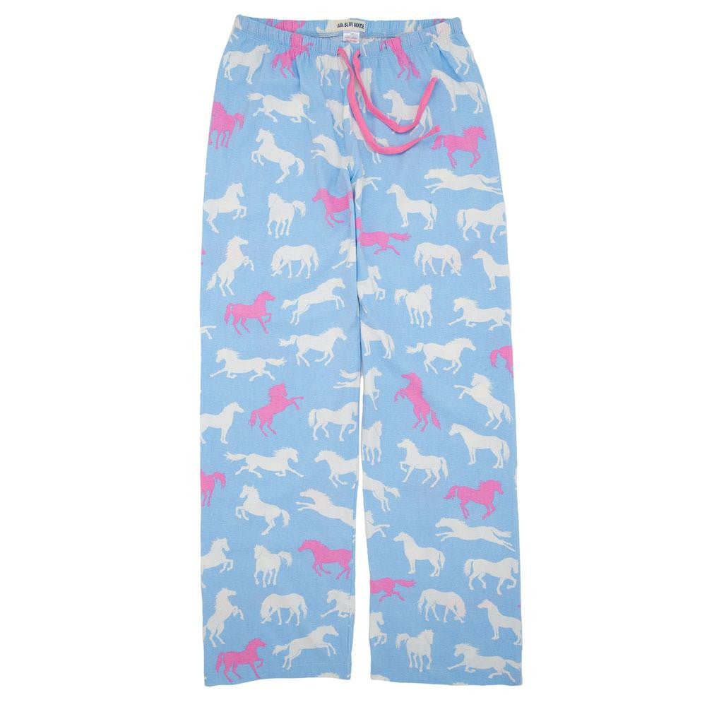 Hearts And Horses Womens Pajama Pants Sleepwear Bottoms Old Glory