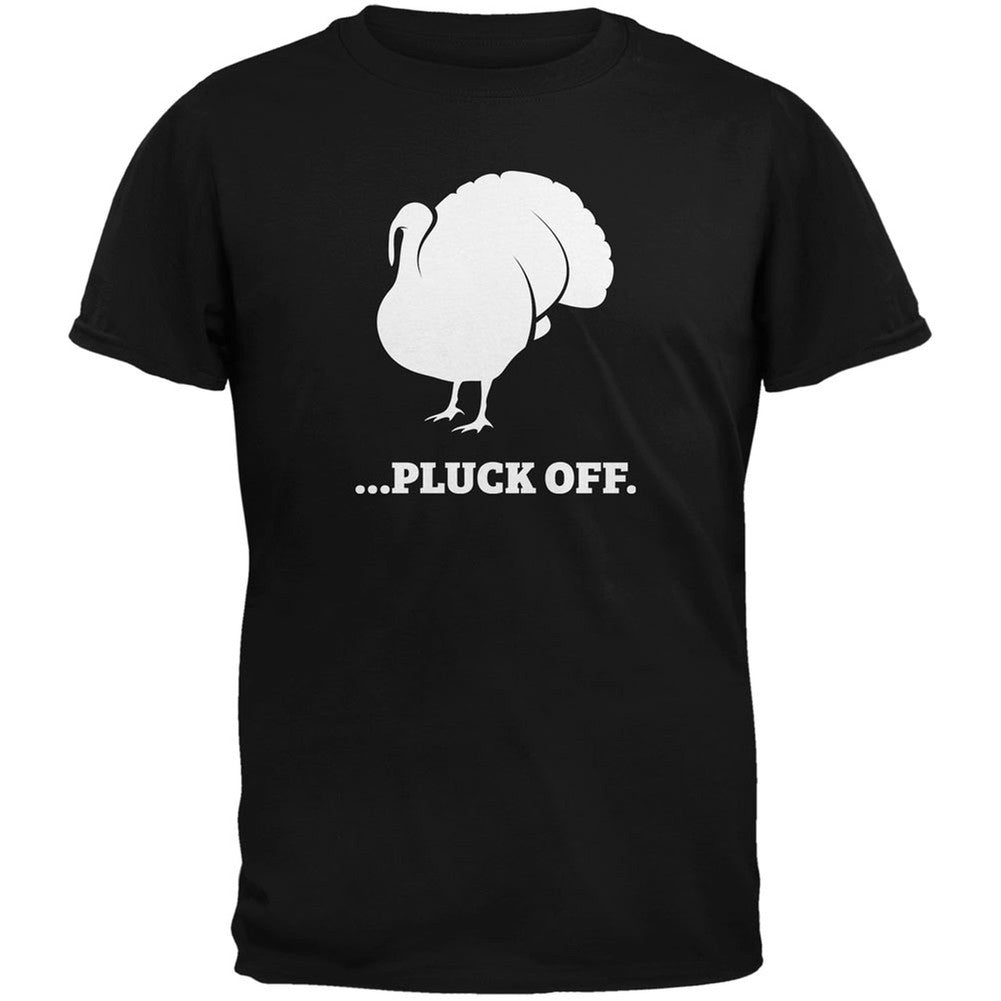 Funny Turkey Pluck Off Brown Adult T-Shirt Men's T-Shirts Old Glory 2XL Brown