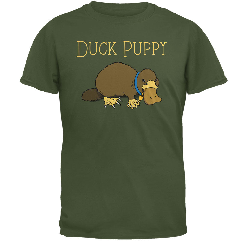 Duck Puppy Platypus Military Green Adult T-Shirt Men's T-Shirts Old Glory 2XL Green