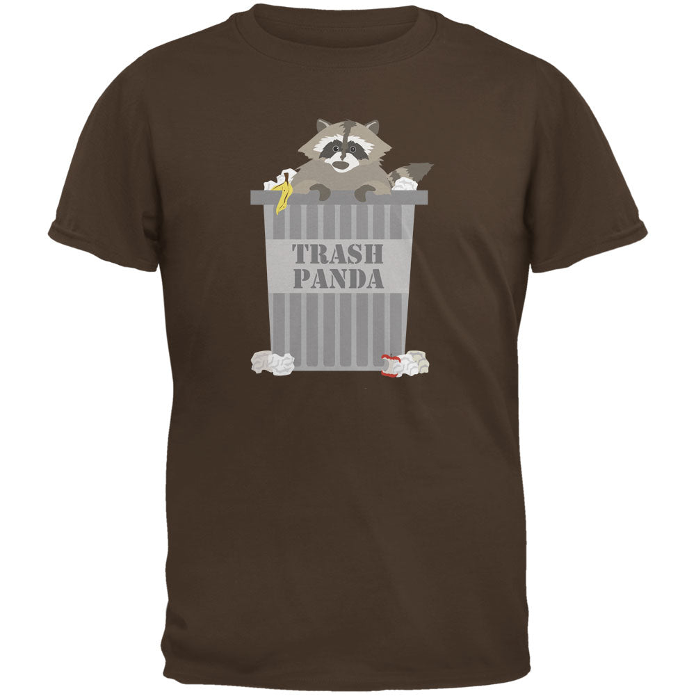 Trash Panda Raccoon Brown Adult T-Shirt Men's T-Shirts Old Glory 2XL Brown