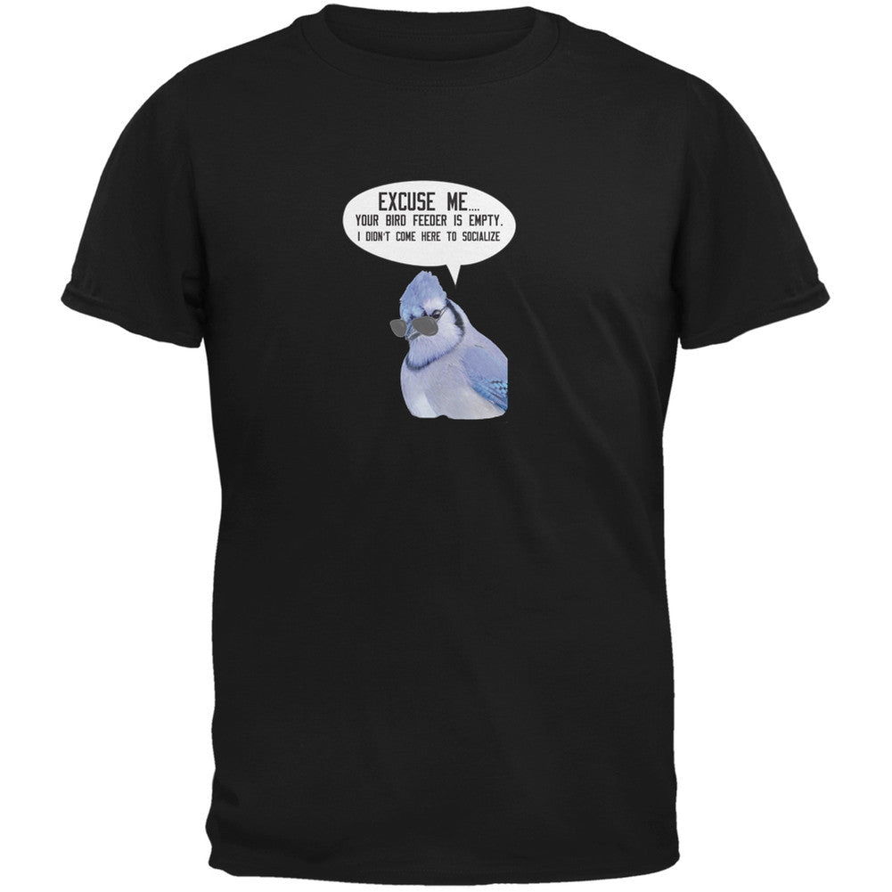I'm Not Here To Socialize Blue Jay Royal Adult T-Shirt Men's T-Shirts Old Glory 2XL Blue