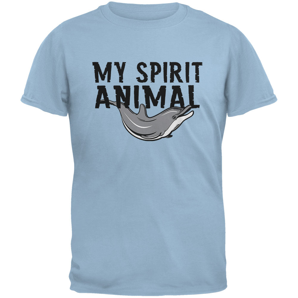 My Spirit Animal Dolphin Light Blue Youth T-Shirt Youth T-Shirts Old Glory LG Blue