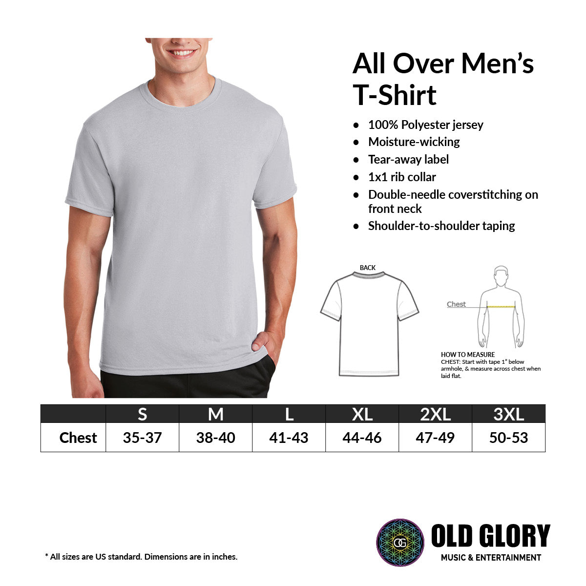 Christmas Santa Claus Superhero All Over Mens Costume T Shirt Men's T-Shirts Old Glory