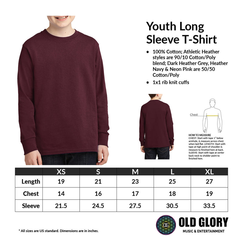 Spongebob Squarepants - Tribal Skate Youth Long Sleeve T-Shirt Youth Long Sleeves Spongebob Squarepants