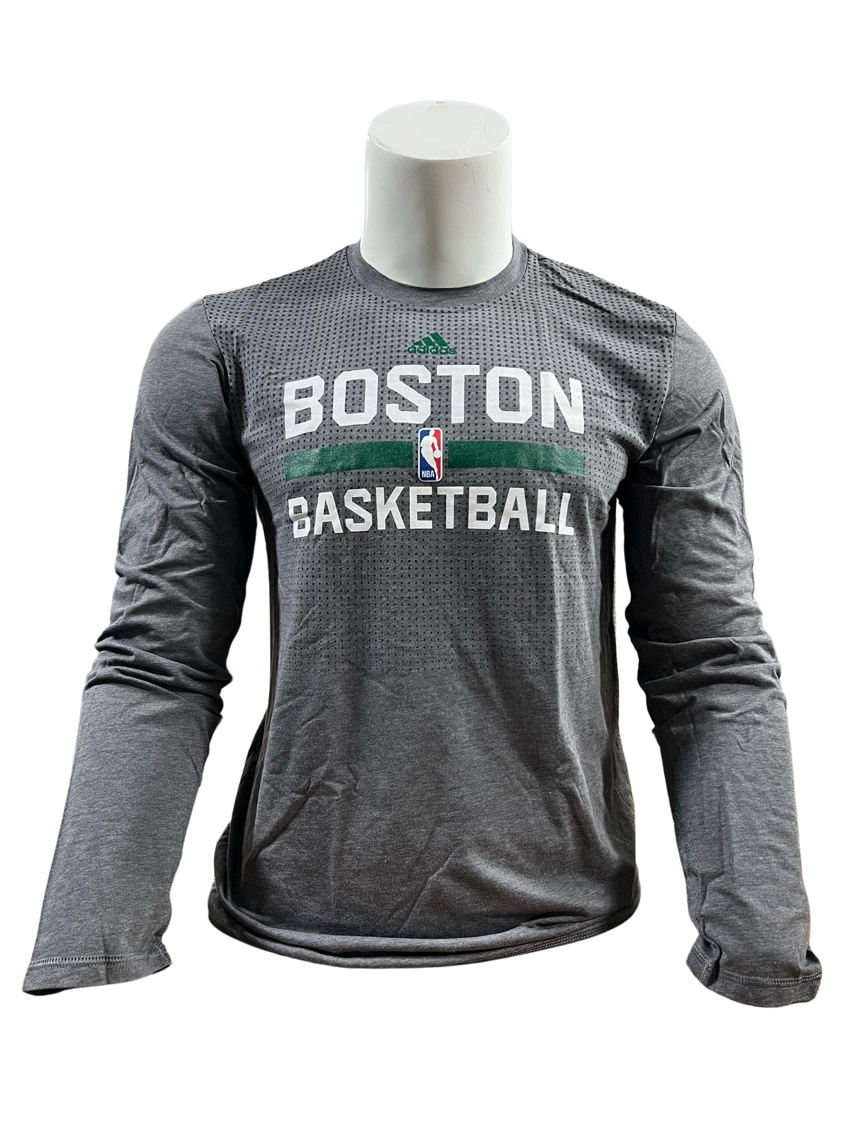 Boston Celtics - On Court Adidas Aeroknit Mens Long Sleeve T Shirt Men's Long Sleeves Old Glory   