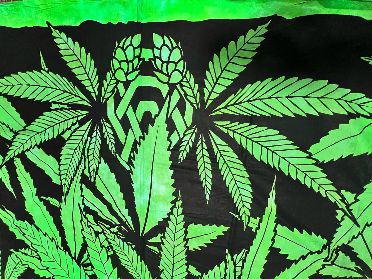 Ganja Man Tapestry Green 60" x 90" Tapestries Old Glory   