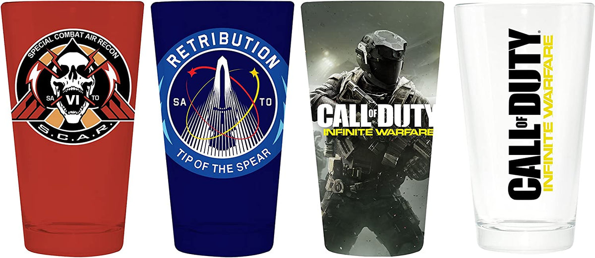 Call of Duty - Logos Four Pint Glass Set  Old Glory   