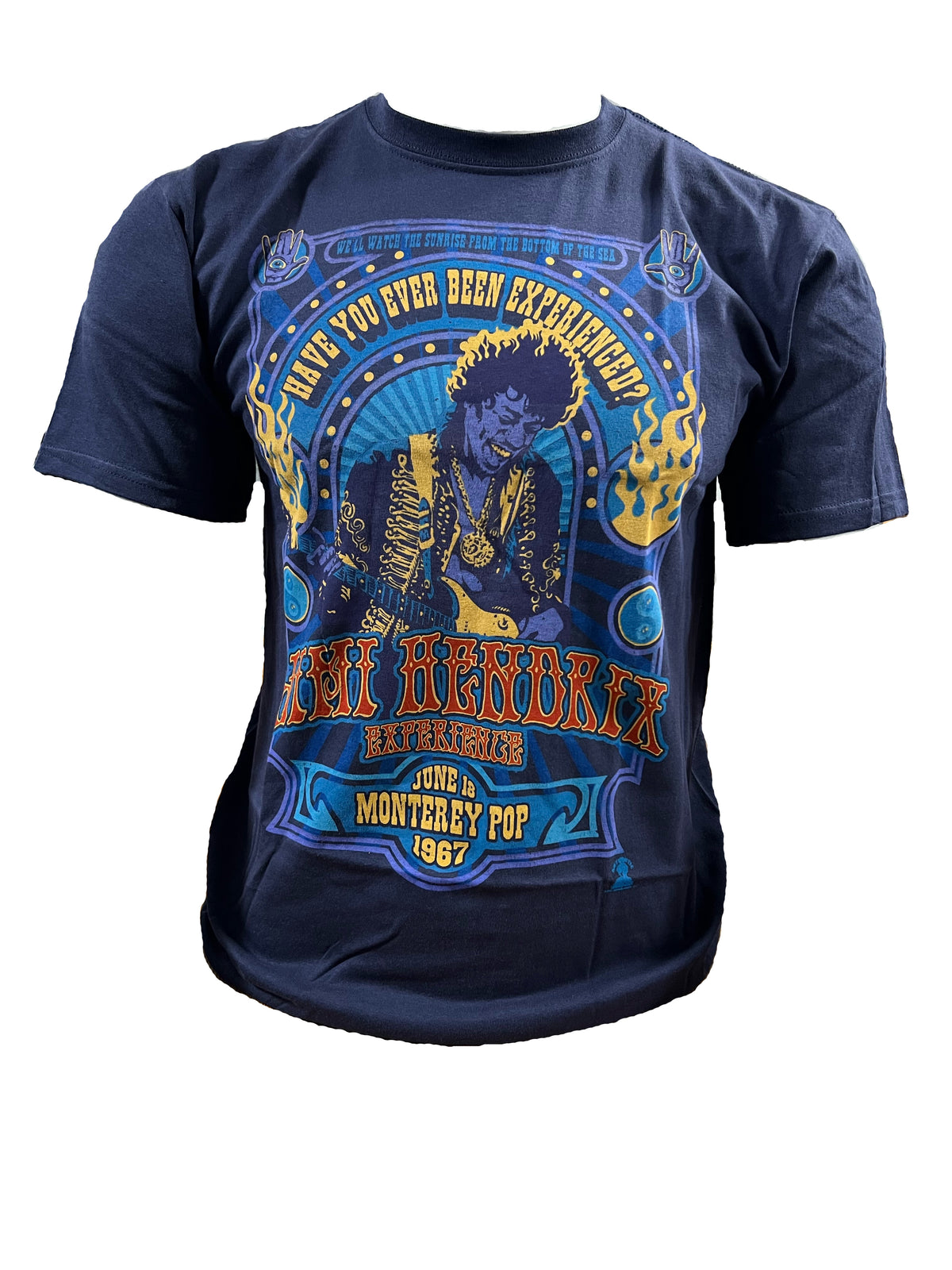 Jimi Hendrix - Monterey Pop Mens T-Shirt Men's T-Shirts Old Glory   