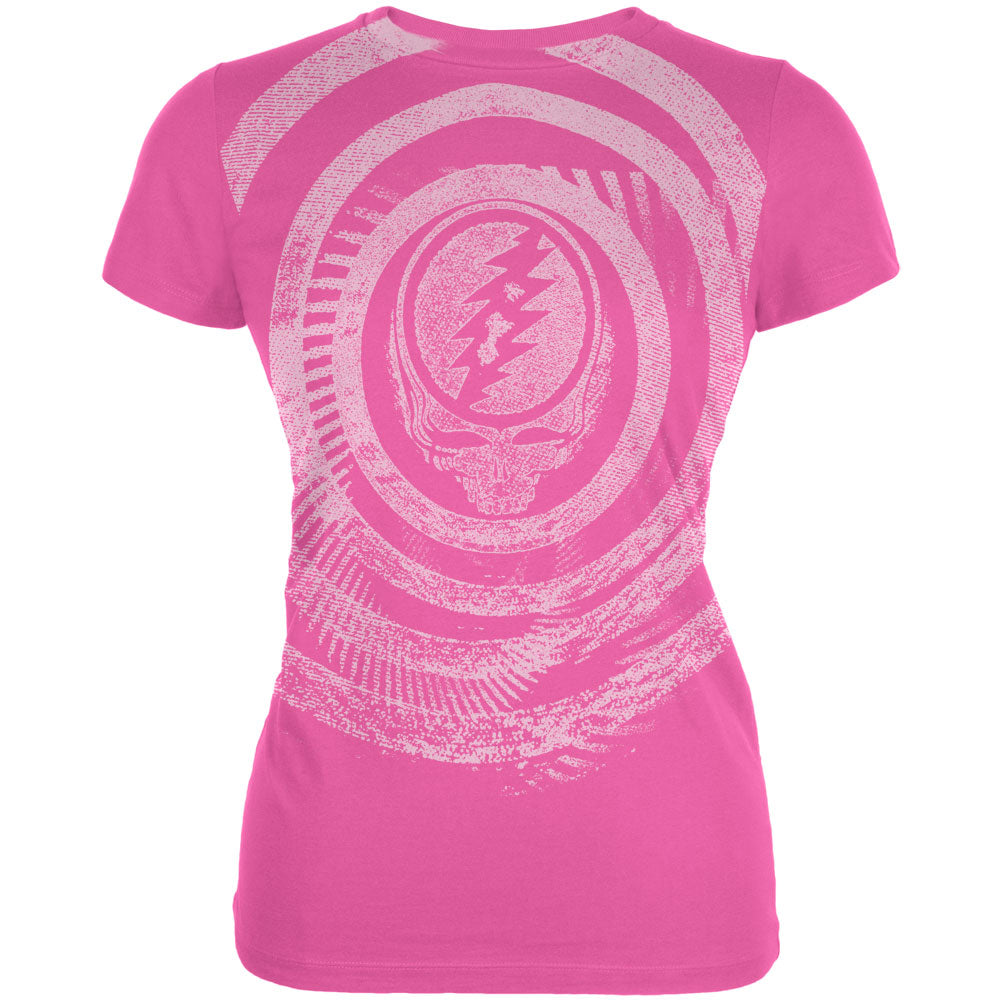 Grateful Dead - Steal Your Face Target Juniors Womens T Shirt Juniors T-Shirts Oldglory.com LG Pink