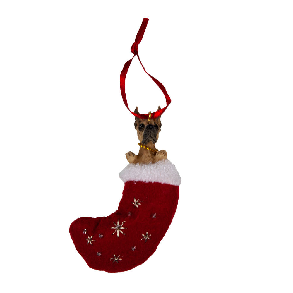 Great Dane in Stocking Christmas Ornament