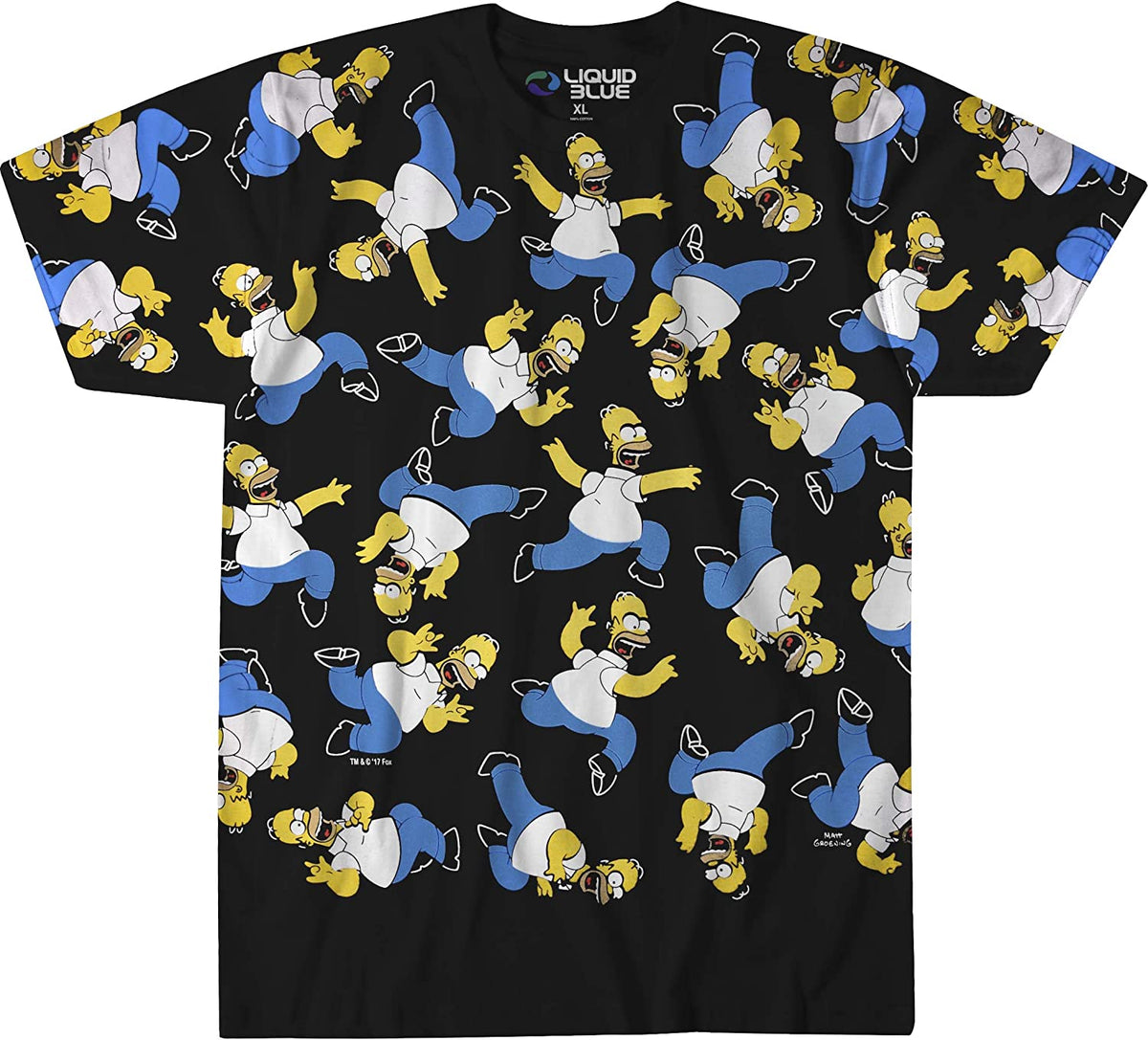Simpsons Homer Pile Mens T Shirt Men's T-Shirts Oldglory.com SM Multi