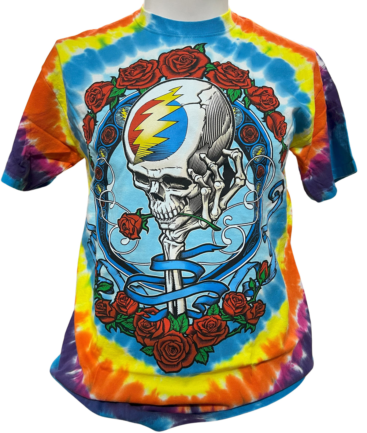 Grateful Dead - Never Dead Tie Dye Mens T Shirt Men's T-Shirts Old Glory MD  