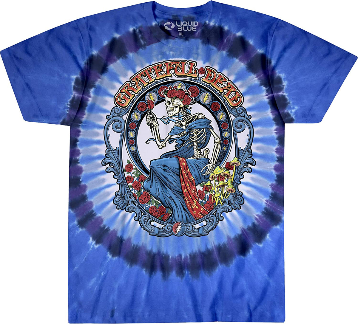 Grateful Dead - Vintage Bertha Tie Dye Mens T Shirt Men's T-Shirts Oldglory.com MD Blue