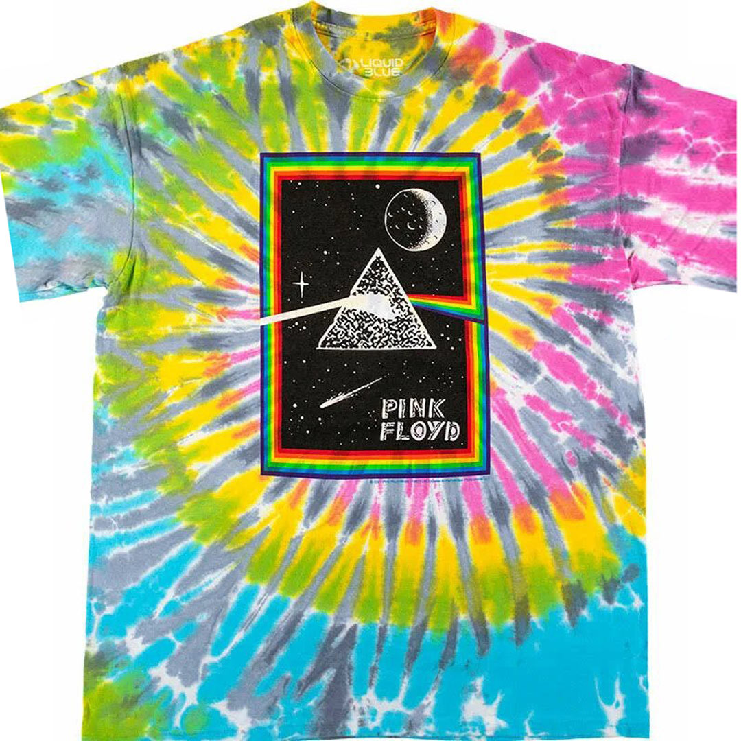 Pink Floyd - Prism Moon Tie Dye Mens T Shirt  Old Glory MD  