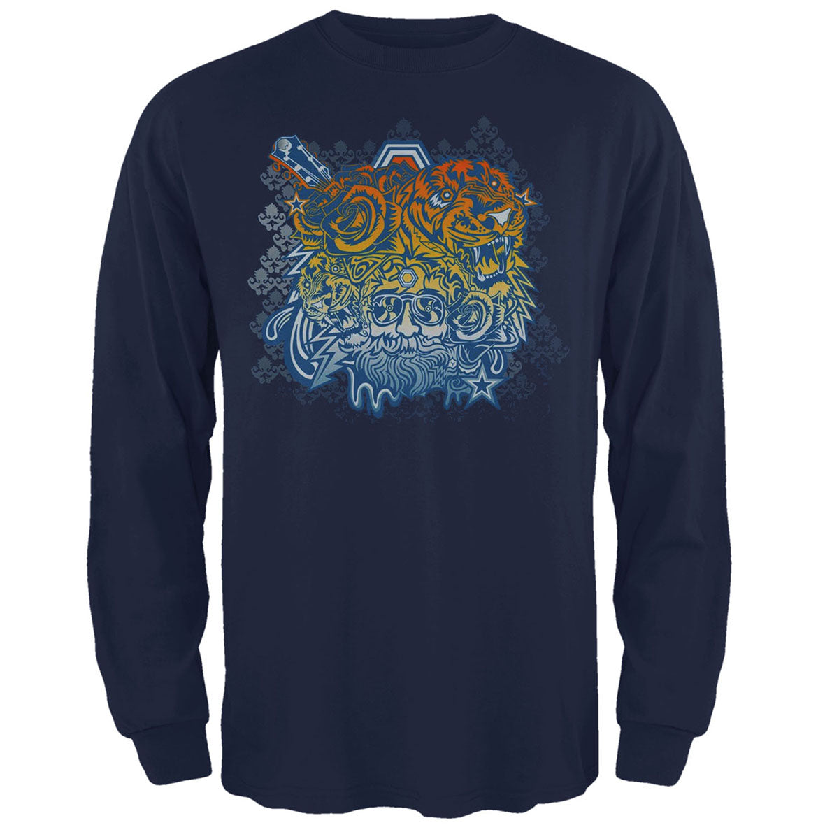 Jerry Garcia - Tigers Mens Long Sleeve T Shirt  Old Glory MD  