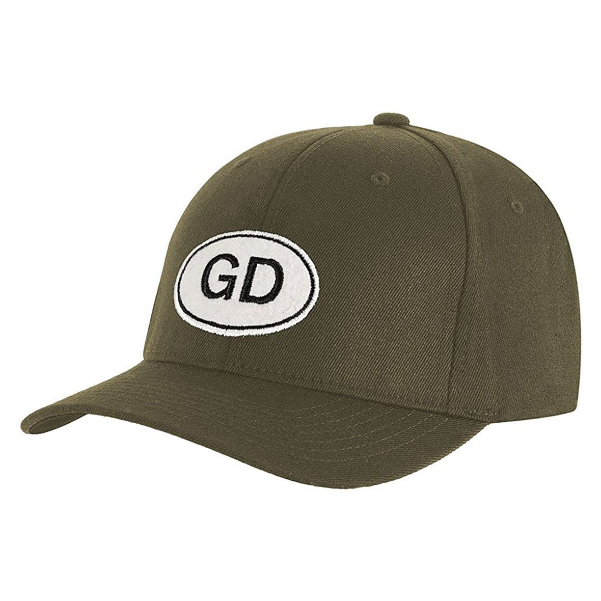 Grateful Dead - GD Oval Mens Adjustable Baseball Cap Adjustable Baseball Caps Liquid Blue OS Olive