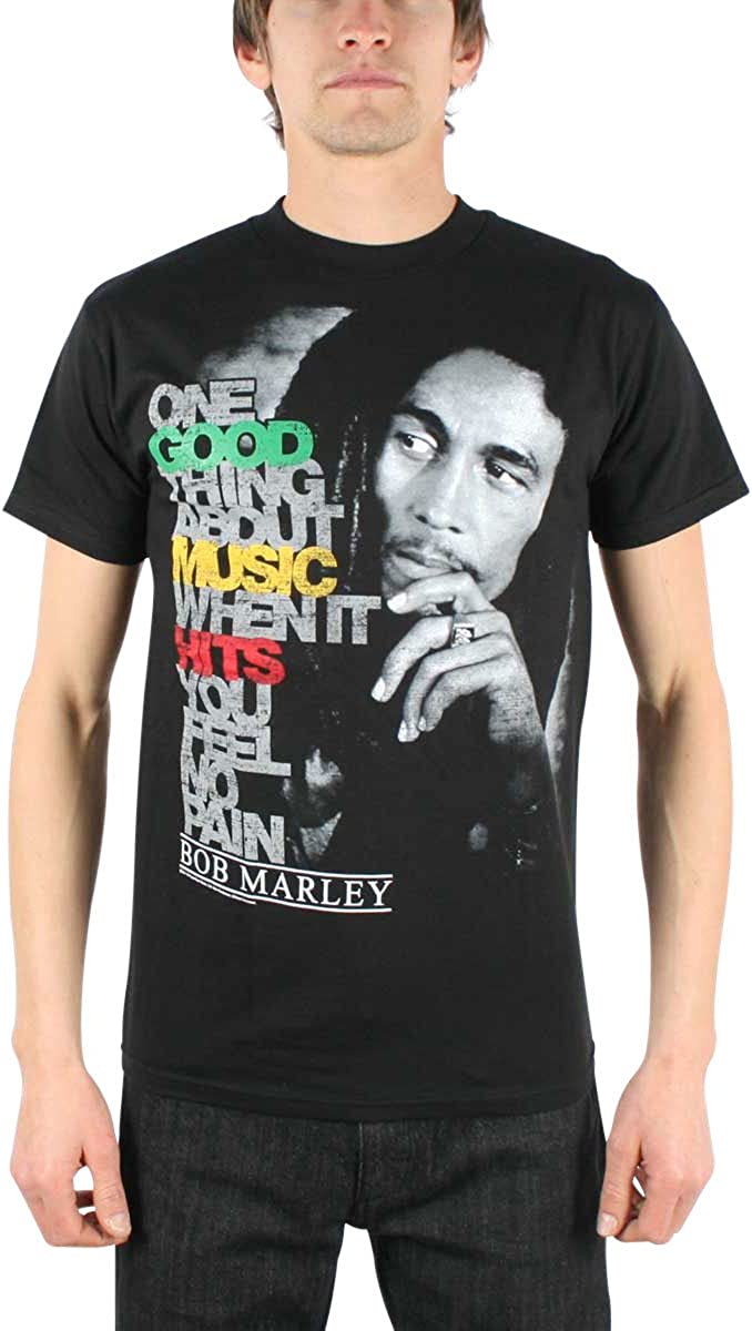 Bob Marley - Good Music Hits Mens T Shirt  Old Glory MD  