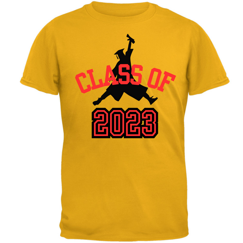 Class of 2023 Graduation Jumping Grad T Shirt  Old Glory   